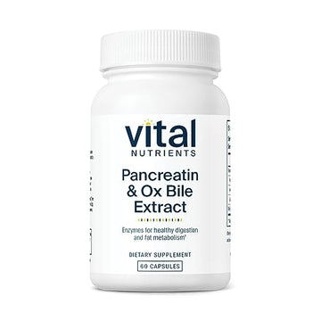Vital Nutrients Pancreatin and Ox Bile Extract | Natural Digestive Enzyme Vital NutrientsAu supplements