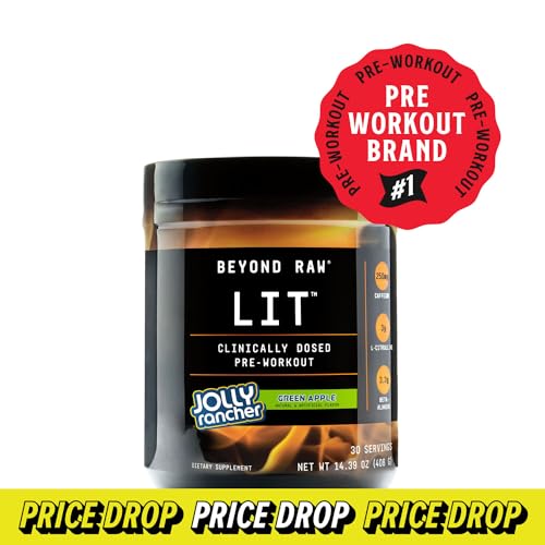 BEYOND RAW LIT | Clinically Dosed Pre-Workout Powder | Contains Caffeine, L-Citruline BEYOND RAWAu supplements