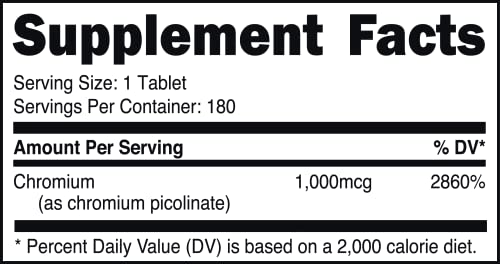 Bucked Up Chromium Picolinate 1000mcg Per Serving, Bucked Up Essentials (180 Servings Bucked UpAu supplements