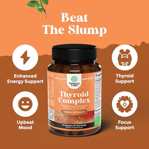 Pure Thyroid Support Supplement for Women - Thyroid Support for Weight Loss Mood Natures CraftUS supplements