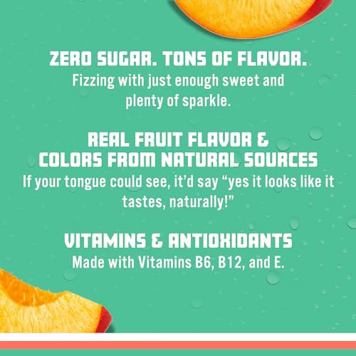 Sparkling Ice, Peach Nectarine Sparkling Water, Zero Sugar Flavored Water, with Vitamins Sparkling ICEUS supplements
