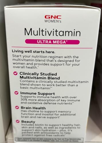 GNC Women's Ultra Mega Multivitamin | Supports Overall Health and Wellness in Women GNCUS supplements