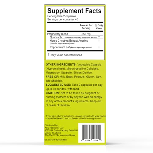 Atrantil 90 Capsules-Antioxidant Packed Polyphenol for Bloating and Gas Relief, Abdominal Discomfort, Constipation, Diarrhea, Postbiotic, Change in Bowel Habits and Everyday Digestive Health. AtrantilAu supplements