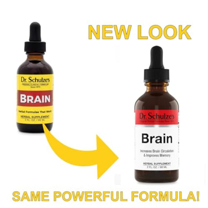 Brain Formula 2 oz. - Vegan and Wild-Harvested | Stimulates Circulation and and Improved Dr. Schulze'sUS supplements