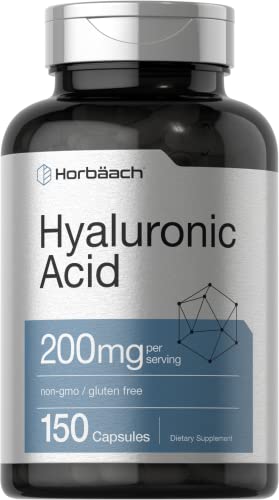 Hyaluronic Acid Supplement | 200 mg | 150 Capsules | Non-GMO and Gluten Free Supple HorbäachAu supplements