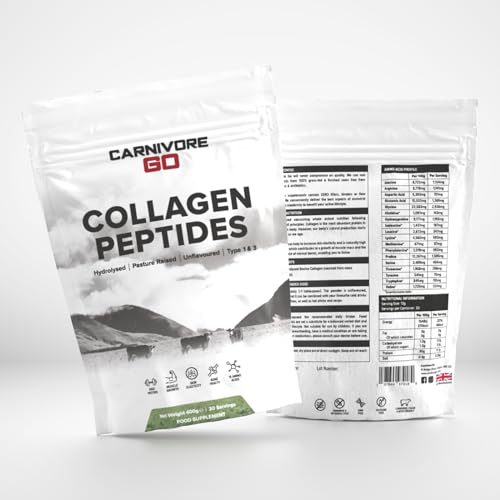 Carnivore Go Grass Fed Bovine Collagen Powder - 400g Hydrolysed Type 1 & 3 Carnivore GoUS supplements