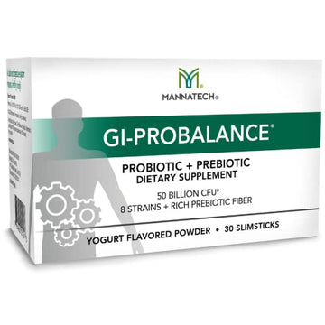 Mannatech Prebiotics and Probiotics, 30 Slimsticks, Yogurt Flavor, GI-ProBalance w/MannaBiotic Blend MannatechAu supplements