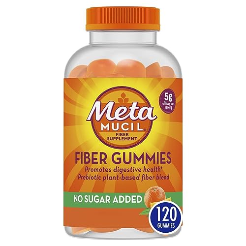 Metamucil Fiber Supplement Gummies, Sugar Free Orange Flavor, 5g Prebiotic Plant Based MetamucilUS supplements