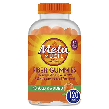 Metamucil Fiber Supplement Gummies, Sugar Free Orange Flavor, 5g Prebiotic Plant Based MetamucilUS supplements
