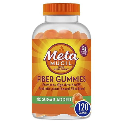 Metamucil Fiber Supplement Gummies, Sugar Free Orange Flavor, 5g Prebiotic Plant Based MetamucilUS supplements
