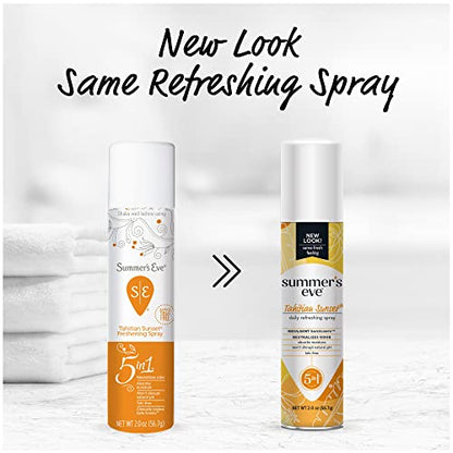 Summer's Eve Tahitian Sunset Daily Feminine Spray, 2 oz, 6 Pack Summer's EveUS supplements