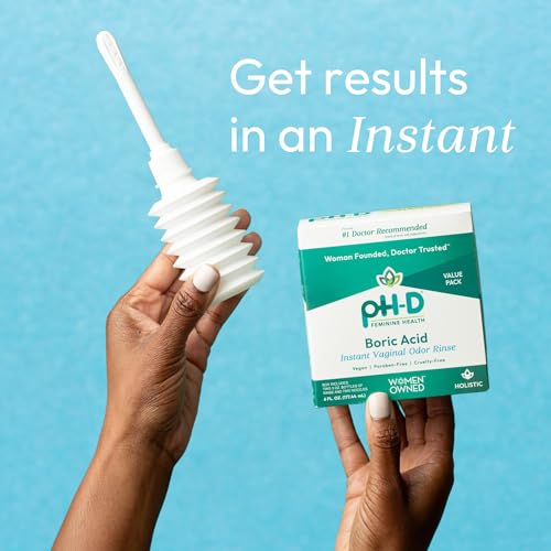 pH-D Feminine Health - Instant Odor Rinse with Boric Acid for Vaginal Odor - Vegan, Paraben-Free pH-D Feminine Health SupportAu supplements