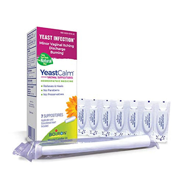 Boiron YeastCalm Homeopathic Suppositories for Yeast Infections, Burning, Discharge BoironAu supplements
