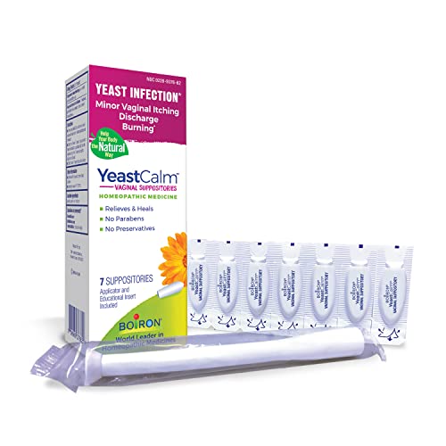 Boiron YeastCalm Homeopathic Suppositories for Yeast Infections, Burning, Discharge BoironAu supplements