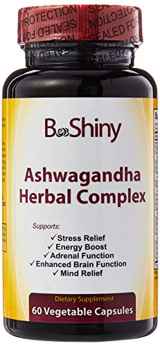 BeShiny Ashwagandha Complex with termeric Cinnamon Basil Leaf Supports a Healthy BeShinyAu supplements