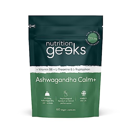 Ashwagandha KSM 66 Complex - 3000mg Enhanced with Amino Acids & Vitamin B6 Nutrition GeeksUS supplements