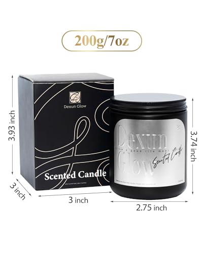 Aromatherapy Candle, Handcrafted with Natural Soy Wax and Essential Oils for Home Scented Dexun GlowAu supplements