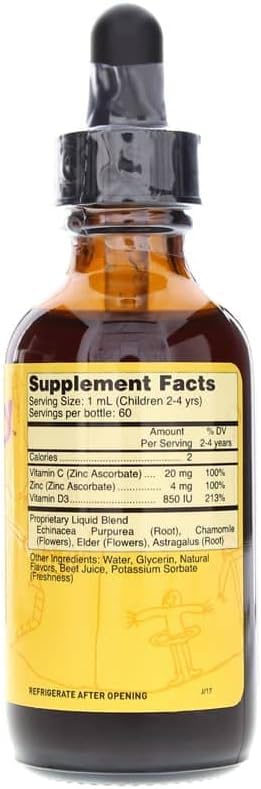 Systemic Formulas Tuff Play Kids Immune Support Supplement, 2 Fl Oz, with Vitamins C, D3 and Zinc #530 Systemic FormulasAu supplements