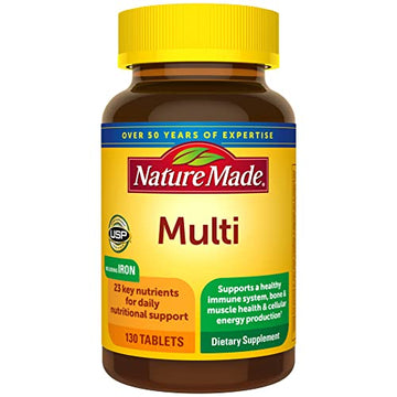 Nature Made Multivitamin Tablets with Iron, Multivitamin for Women and Men Nature MadeUS supplements