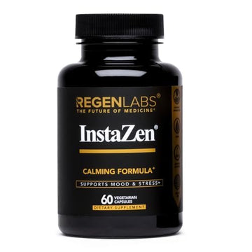 InstaZen Natural Stress Relief Supplement Mood Support | Doctor Formulated Herbal Calm Formula with DHHB, Safranal Extract, L-Theanine, Lemon Balm | Stress Support - 60 Capsules Regen Labs Regen LabsAu supplements