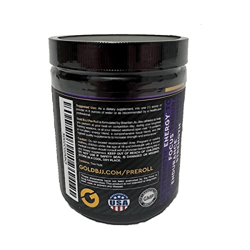 Gold BJJ PreRoll - Jiu Jitsu Pre Workout Supplement for Energy, Focus, and Endurance Gold BJJAu supplements
