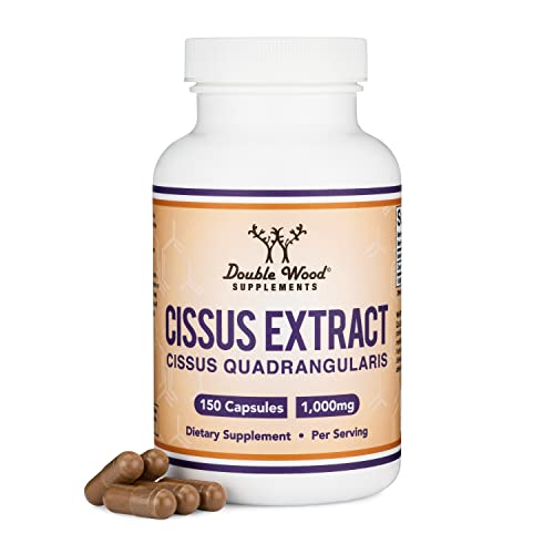 Cissus Quadrangularis Super Extract, 150 Capsules, Manufactured in The USA, Dietary Double Wood SupplementsUS supplements