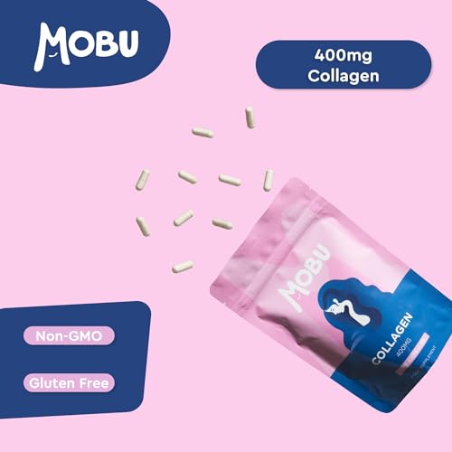 Hydrolysed Collagen 400mg 120 Capsules | Hair, Skin and Joint Health Supplement | Bovine Collagen for Women & Men MOBUAu supplements