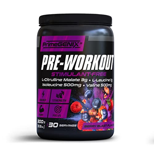 PrimeGENIX Stimulant-Free Pre Workout Powder for Men and Women - Energy Boost Drink PrimeGENIXAu supplements