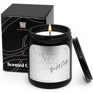 Aromatherapy Candle, Handcrafted with Natural Soy Wax and Essential Oils for Home Scented Dexun GlowAu supplements