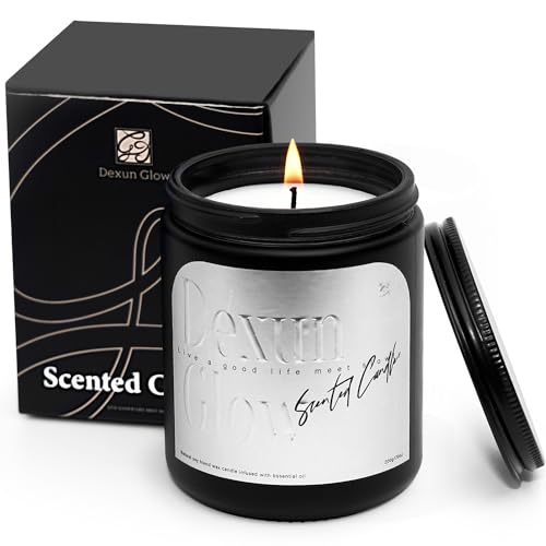 Aromatherapy Candle, Handcrafted with Natural Soy Wax and Essential Oils for Home Scented Dexun GlowAu supplements