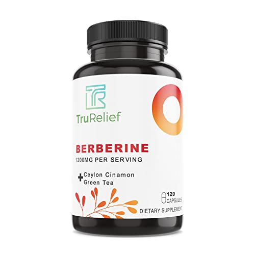 TR TRURELIEF Berberine 1200mg w/Ceylon Cinnamon & Green Tea - 120 Caps TR TRURELIEFAu supplements