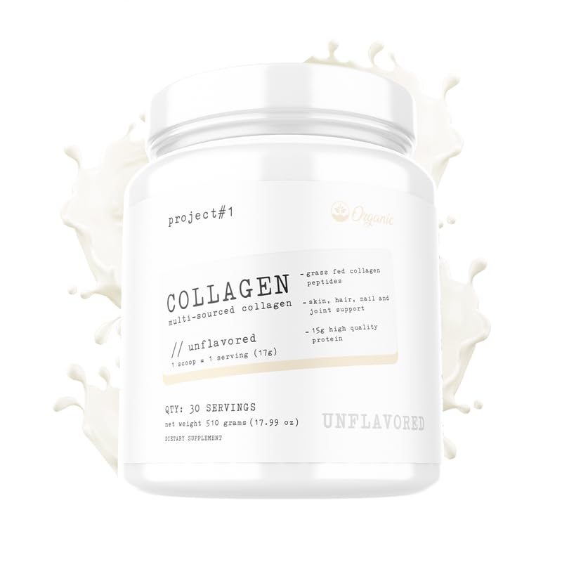 Project #1 Nutrition Multi-Sourced Collagen Powder | Grass-Fed Peptides for Skin, Hair Project #1US supplements