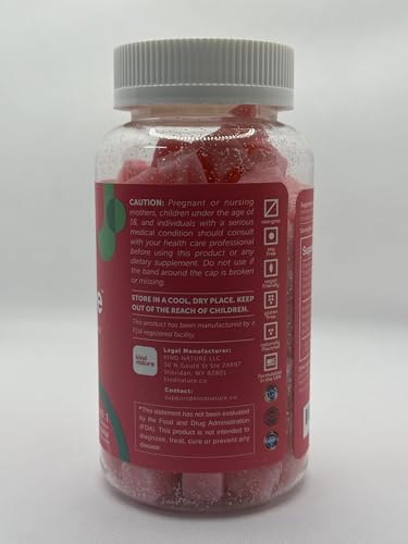 kindnature Myo-Inositol & D-Chiro Inositol Gummies for Women – 2000mg + 50mg, Ideal 40:1 Ratio – with Vitamin D & Folate – Hormone Balance Support – Vegan, Watermelon Flavor (120 Gummies) kindnatureAu supplements