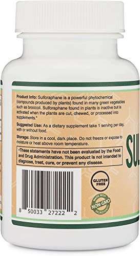 Sulforaphane Supplement - 20mg of Activated and Stabilized Sulforaphane per Serving Double Wood SupplementsUS supplements