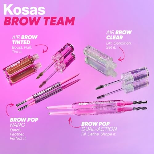 Kosas Brow Pop Eyebrow Pencil – Brow Pencil with Spoolie, Medium Brown KosasAu supplements