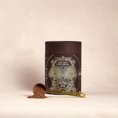 Ancient + Brave - Cacao + Collagen Powder 250g - Peruvian Raw Cacao Hot Chocolate with Grass-Fed Hydrolysed Bovine Collagen Ancient + BraveAu supplements