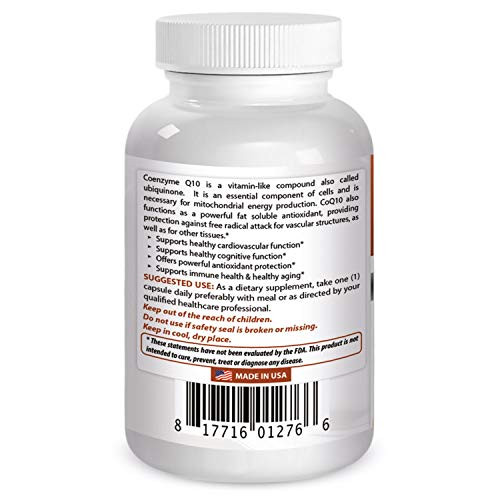 Best Naturals COQ10 100 mg 120 Capsules Best NaturalsUS supplements