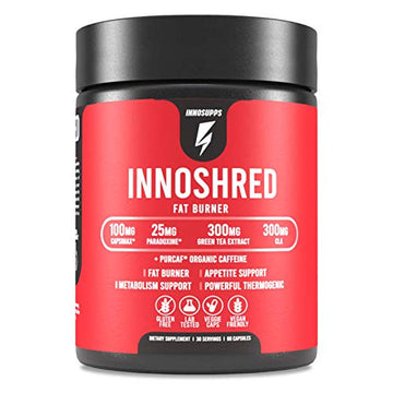 Inno Shred - Day Time Fat Burner | 100mg Capsimax, Grains of Paradise, Organic Caffeine InnoSuppsUS supplements