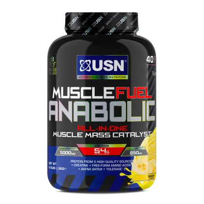USN Muscle Fuel Anabolic Banana All-in-one Protein Powder Shake (2kg): Workout-Boosting USNUS supplements