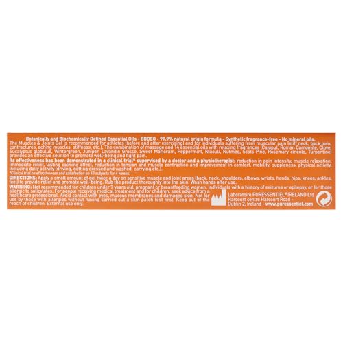 Puressentiel Muscles and Joints Gel - Soothing Gel for Muscle Relief and Knee Relief - Cooling Gel for Foot Relief - Back Gel - 2.02 oz PuressentielAu supplements