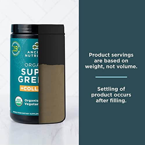 Ancient Nutrition Supergreens Powder, Organic Superfood Powder with Collagen Ancient NutritionUS supplements