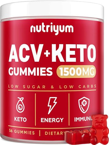 Keto ACV Gummies 1500 mg - Gelatin-Free Apple Cider Vinegar Gummies - Low Carbs Pectin XELARAu supplements