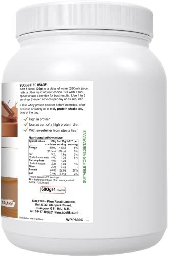 Soetik Whey Protein Powder (Chocolate Flavour) 600g SoetikAu supplements