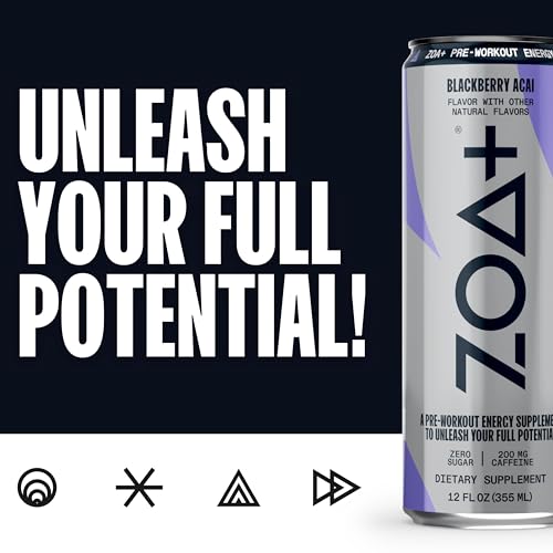 ZOA+ Pre-Workout Sugar Free Energy Drink, Orange Grapefruit - NSF Certified for Sport ZOAUS supplements