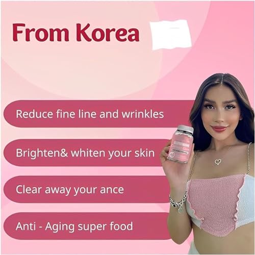Glutathione Collagen Gummies,Glutathione Collagen Glow Gummies for Dark Spot,60 Pieces PelinuarAu supplements