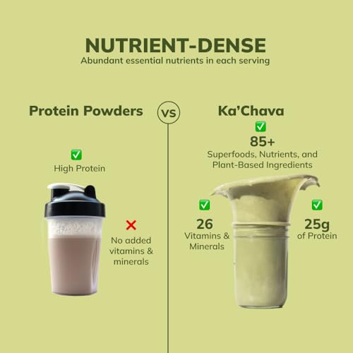 Ka’Chava All-In-One Nutrition Shake Blend, Matcha, 85+ Superfoods, Nutrients & Plant Ka'ChavaUS supplements