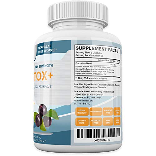 Advanced Keto Colon Cleanser & Detox for Weight Loss - Aids Healthy Colon Function Slim HeatAu supplements