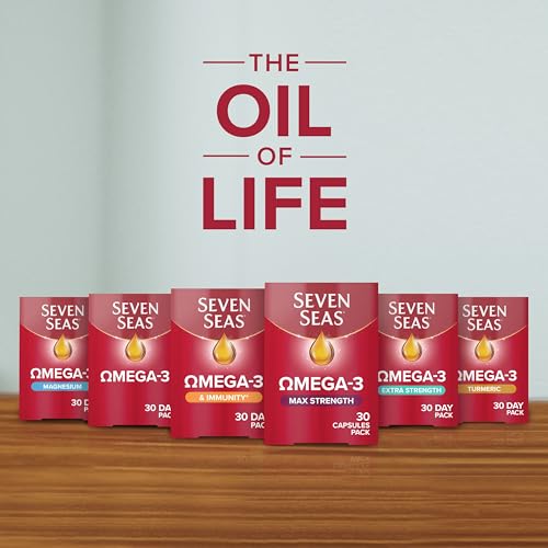 Seven Seas Omega-3 Fish Oil, Max Strength, Omega 3 + Vitamin D For Whole Body Health Seven SeasUS supplements