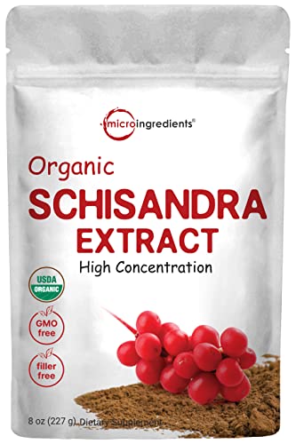 Organic Schisandra Extract Powder, 8 Ounce, Traditional Adaptogen and Filler Micro IngredientsAu supplements