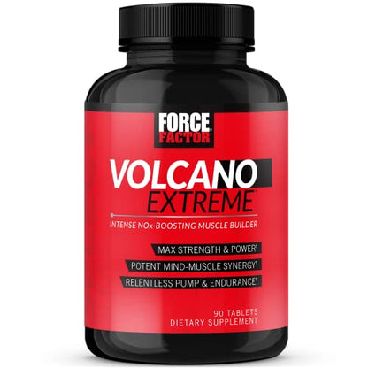 Force Factor Volcano Extreme Pre Workout Nitric Oxide Booster Supplement for Men Force FactorUS supplements